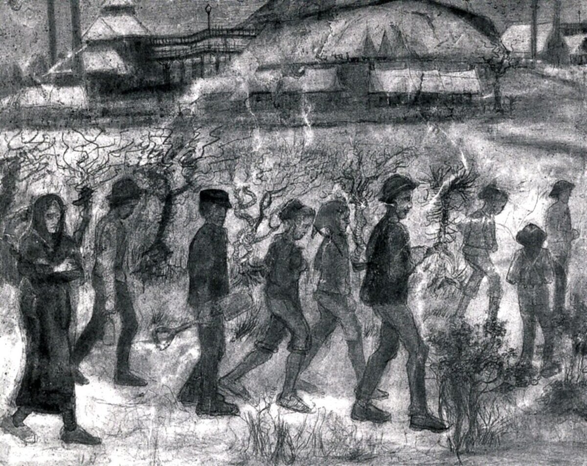painting miners