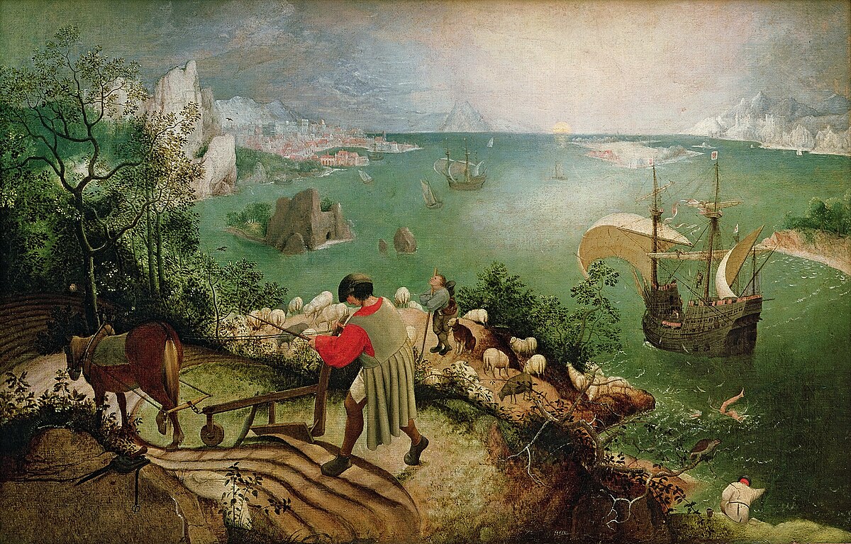 painting fall of icarus