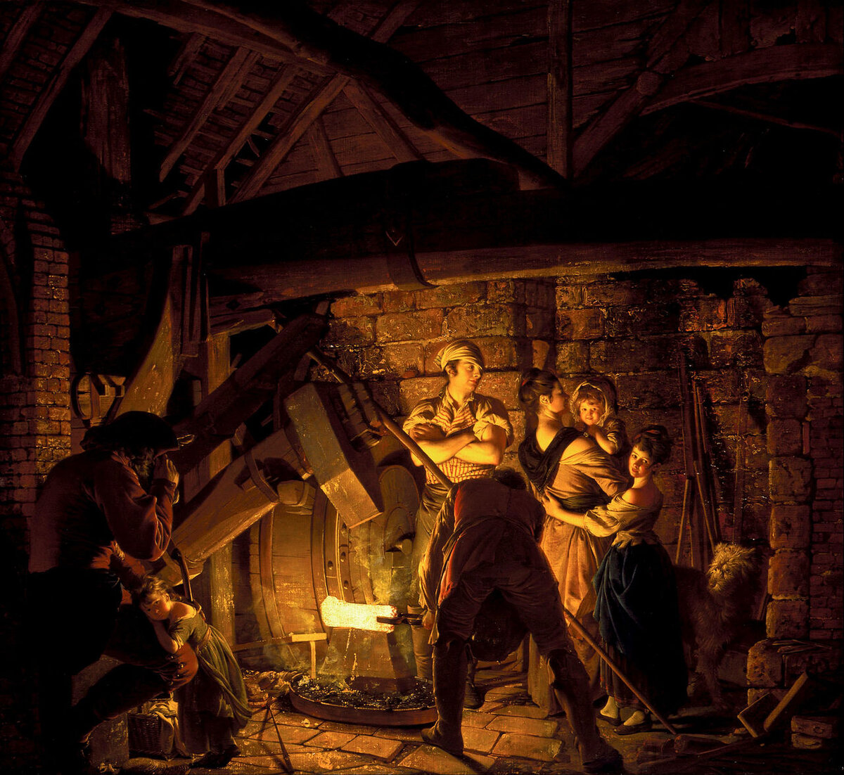 painting iron forge