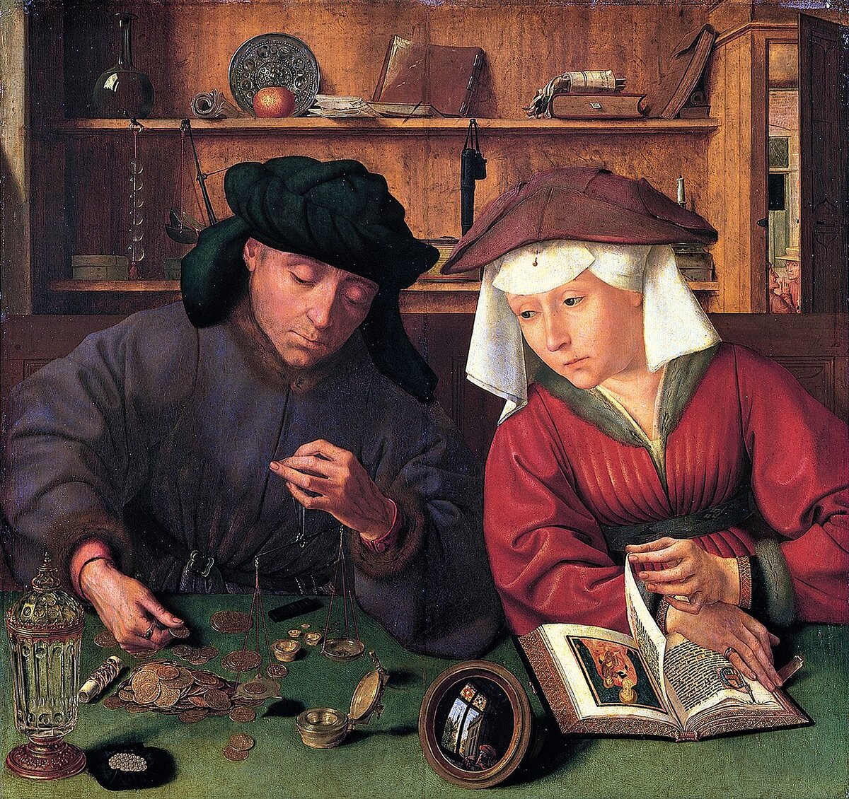 painting the money lender and his wife