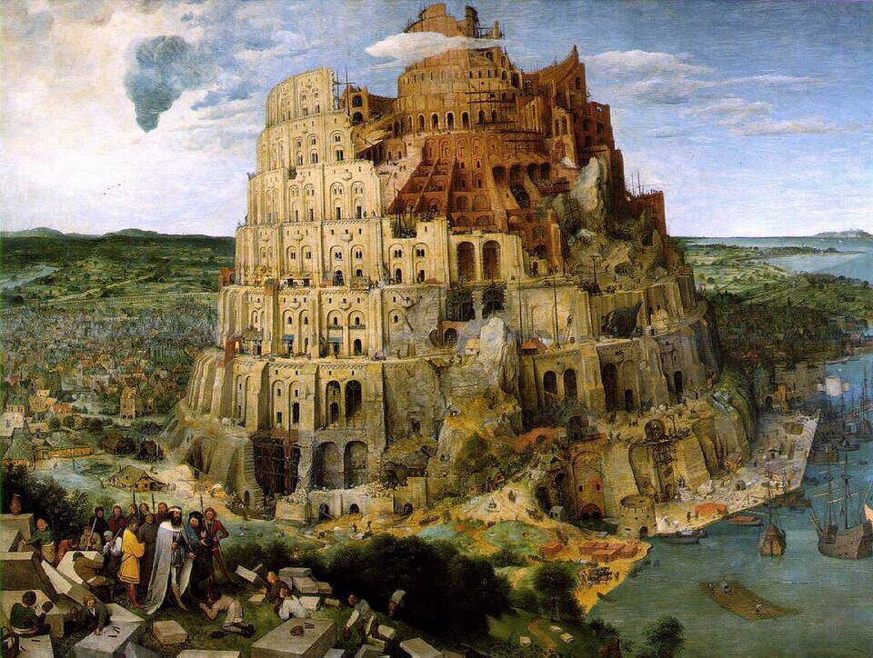 painting tower of babel